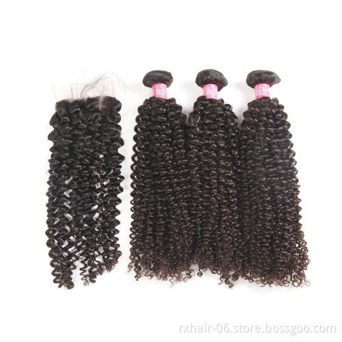 ISEE Brazilian Hair Vendors Wholesale 10A Top Virgin Jerry Curl Human Hair Weave Extensions Cut From Young Girls